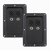 Seismic Audio - Pair of Jack Plates with Dual Speakon and Dual 1/4" PA/DJ Speaker Cabinet
