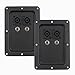 Seismic Audio - Pair of Jack Plates with Dual Speakon and Dual 1/4" PA/DJ Speaker Cabinet primary