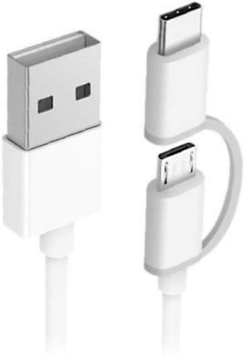 XIAOMI ECO-SYSTEMS 2-IN-1 MICRO USB TO TYPE C 100CM, White, 1 meter - Image 3