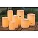 Inglow Flameless Round Outdoor Candle 4 by 8-inch Tall Pillar with Timer, White (CGT20408WH)