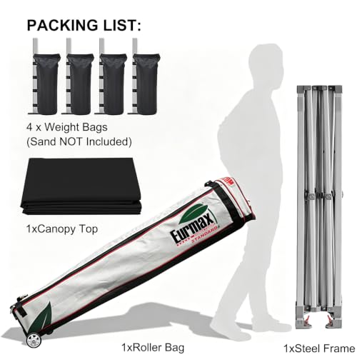 Eurmax USA 10x10 Pop Up Canopy Review: Commercial Instant Shelter with Rolling Bag image 23
