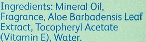 JOHNSON’S BABY OIL, MINERAL OIL ENRICHED WITH ALOE VERA AND VITAMIN E, 20 FL. OZ