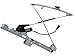 HANSUN 8801-0055 Power Window Regulator With Motor Front Left Driver Side For Cadillac Chevy GMC - Escalade Avalanche Silverado Tahoe Sierra Yukon
