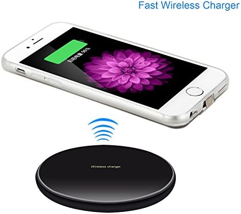 iPhone8 Qi Wireless Charger, Apatner Fast Qi Wireless Charger Pad Dock For iPhone X, iPhone 8/8 Plus,Samsung S8, S8 Plus, S7, S7 Edge, S6, S6 Edge(Plus), Nexus 4/5/6, HTC 8X And Other Qi Device