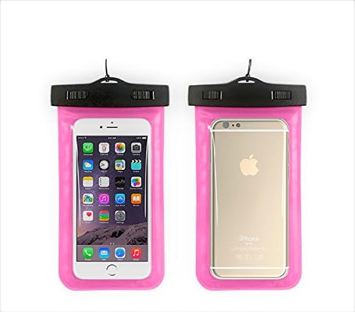 Waterproof Case,YouerTrade Universal Waterproof Case Class IPX8 Cell Phone Waterproof Dry Bag Pouch for iPhone 6S 6,6S Plus, SE 5S, Samsung Galaxy S7, S6,Note 5,up to 6.0" diagonal -Pink