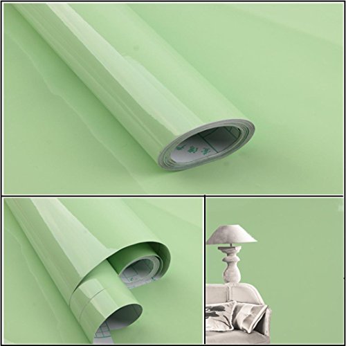 Jeeke Wallpaper Decor,No Taste And Waterproof Furniture Refurbished Stickers Removable(13 Kind Color option) (Mint Green)