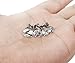 ORAZIO 8 Pairs Stainless Steel Mens Womens Stud Earrings Pierced Cubic Zirconia Earrings, 7mm-10mm