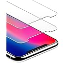 [2 PACK] Anker iPhone X Screen Protector for Apple iPhone X/10 (2017) with DoubleDefence Technology, Tempered Glass, and Alignment Frame for Apple iPhone 10 [Case Friendly][Installation Frame]