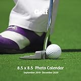 Golf 8.5 X 8.5 Photo Calendar September 2019 -December 2020: Monthly Calendar with U.S./UK/ Canadian by