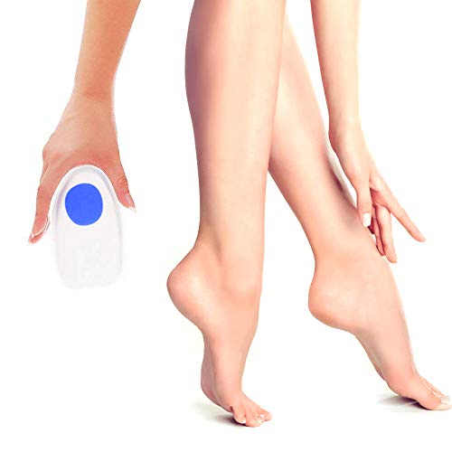 BAYCHEER Silicone Gel Heel Cups,Shoe Inserts for Plantar Fasciitis, Heel Spurs & Heel Pain Foot Care