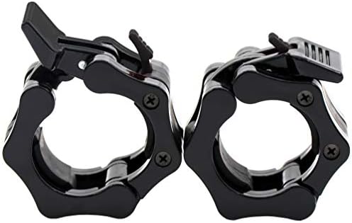 Greententljs Olympic Barbell Clamps 2 inch Quick Release Pair of Locking 2" Pro Olympic Weight Bar Plate Locks Collar Clips for Workout Weightlifting Fitness Training