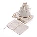 MYARO 10 pcs Drawstring Burlap Linen Bags Gift Bags Pouch for Party Wedding