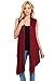 iconic luxe Women's Soft Premium Jersey Sleeveless Asymmetrical Open Front Cardigan