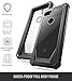 Google Pixel 3a XL Rugged Clear Case, Poetic Full-Body Hybrid Shockproof Bumper Cover, Built-in-Screen Protector, Guardian Series, Case for Google Pixel 3a XL (2019 Release), Black/Clear