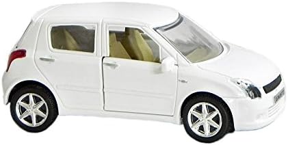 DollsofIndia Acrylic White Maruti Swift - 2.25 x 5 x 2 inches (HU05)