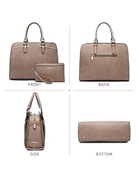 Dasein - Bolso de mano para mujer, con asa superior y cartera a juego