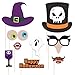 Amosfun 18PCS Halloween Photo Booth Props for Halloween Party Photography Decoration Creative Spooky and Witch Halloween Party Favors