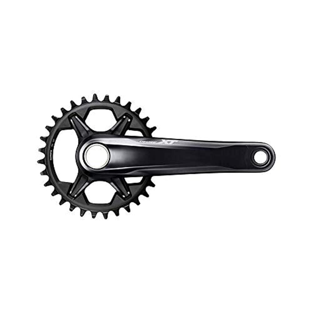SHIMANO,Single,FCM81201EXX Deore XT FC-M8120 XT Crank set without ring, 12-speed, 55 mm chainline, 175 mm, Blue