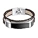 For Fitbit Alta Bands, bayite Leather Bands Fitbit Alta Replacement Accessory Bracelet Chocolate Brown Small 5.5