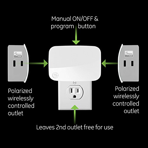 GE Enbrighten ZWave Plus Smart Dimmer PlugIn, 2 Simultaneously