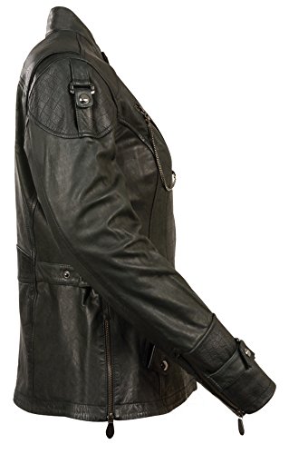 Milwaukee Leather Women's 3/4 Gator Jacket (Black, Medium)