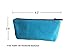 Moolecole Leather & Canvas Backpack School Bag with Cat's Ears Design Sky Blue