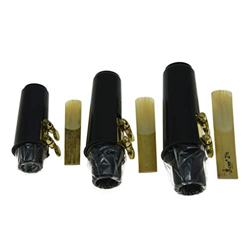 image for KAISH Soprano Sax Saxophone Mouthpiece with Ligature, Reed and Plastic