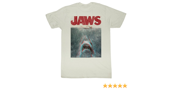 Jaws T-Shirt Distressed 3D Movie Poster 