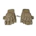 Maddog Tactical Half-Finger Paintball and Airsoft Gloves - Tan - Large/X-Large