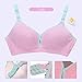 Anmengte Womens Seamless Push Up Nursing Bra Comfort Sleep Maternity Bralette (40, 04 (3 Pack))