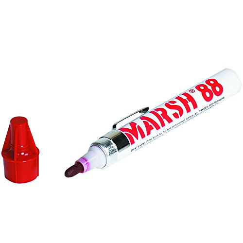 Partners Brand PMK101RD Marsh 88 Valve Markers, Red (Pack of 12)