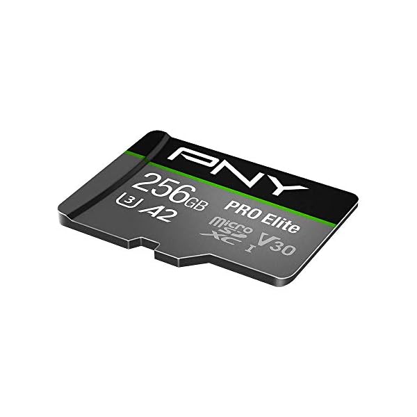 PNY PRO Elite 256GB microSDXC-Speicherkarte + SD-Adapter, Klasse 10 UHS-I, U3, A2, V30 für 4K-Video, Lesegeschwindigkeit… – Bild 3