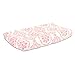 Coral Pink Medallion Design Baby Changing Pad Cover by The Peanut Shell