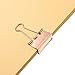 Rose Gold Paper Binder Clips (1 in, 50 Pack)