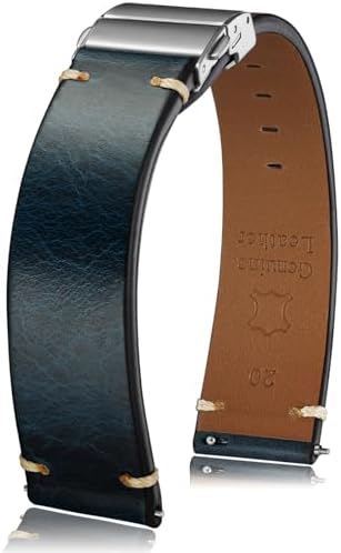 Girard Perregaux 22mm x 20mm Black Leather Watch Band | Amazon.com