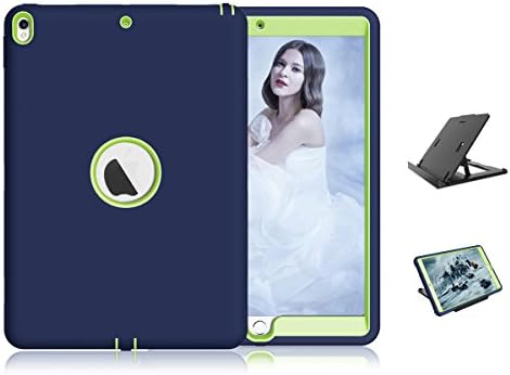 TIMSAM iPad Pro 10.5 Case, [Heavy Duty] High Impact Hybrid Drop Proof Armor Defender Protection Case Built With Stand for Apple iPad Pro 10.5 Inch 2017 (Navy)