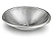 Monarch Abode Satin Nickel Hand Hammered Oval Bathroom Drop-in Sink