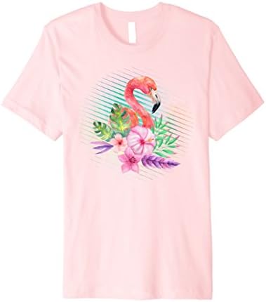 Mens Pink Flamingo Tropical Shirt, Slim Fit 3XL Pink