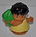 Little People - Caveman Boy holding Leaf from 2006 - Replacement Figure - Classic Fisher Price Collectible Figures - Zoo Circus Ark Pet Prehistoric Dinosaur