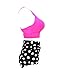 Plus Size High Waist Vintage Retro Bikini Push Up Separate Swimwear-KJX802-PDB6