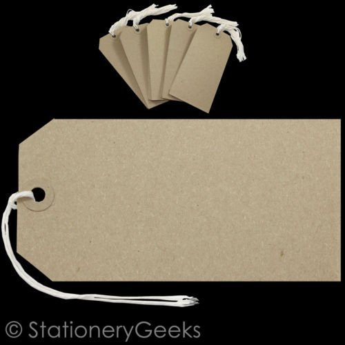extra large kraft luggage tags
