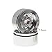 INJORA 4Pcs Silver Metal 1.9 Inch Beadlock Wheel Rim for 1:10 RC Crawler Axial SCX10 90046 90047 TAMIYA CC01 RC4WD D90 D110