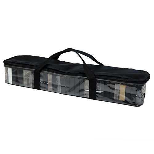 Evelots Cassette Tape Bag-Organizer-Carrier-Storage-Dust,Moisture Free-Holds 30