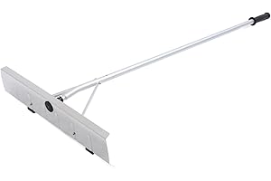 Telescoping Snow Roof Rake Extendable Handle 20ft with Wheels Aluminium Snow Removal Tool