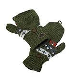 Turtle Fur Women's Nepal Tyler Flippy Artisan Hand Knit Wool Mittens