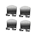 RFORPLY Set of 4 Stainless Steel Multi Purpose Sticking Hook,Shaving Razor,Plug Hook,Towel Hook