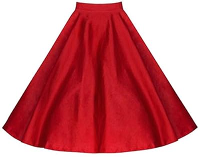 Papijam Womens Stylish High Rise Pleated Swing Flare Skater A-Line Skirts