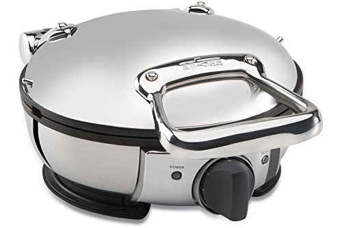 All-Clad WD700162 Stainless Steel Classic Round Waffle Maker with 7 Browning Settings, 4-Section, Silver All-Clad WD700162 Stainless Steel Classic Round Waffle Maker with 7 Browning Settings, 4-Section, Silver