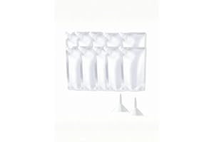 10 PCS Plastic Flasks, 8 Oz Concealable and Reusable Drink Pouches, Leak-Proof Food Grade Plastic for Travel, Clear