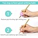 Pencil Grips,Firesara New Professional Pencil Aid Grip Set Teach Writing Tools Butterfly and 3 Fingers Sets Ergonomic Writing Aid for Kids Preschoolers Children Adults Arthritis 2 Types (6pcs)